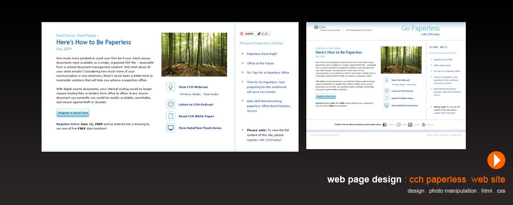 CCH Paperless web site