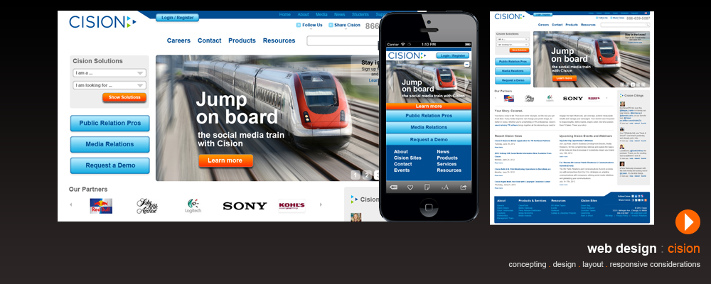 Cision web redesign