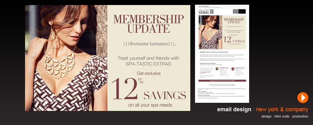 New York & Company email campaign